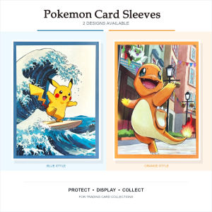 Takara Tomy | 60pcs PKM Standard Size 66x91MM PTCG Deck Protector Sleeves Pokemon Pikachu Charmander Trading Cards Shields Collectible Gifts