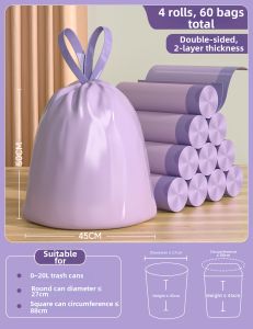 ReeDoon | Heavy Duty Tear-Resistant Drawstring Trash Bags Super Thick