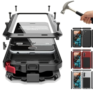 Heavy-duty shockproof and drop-resistant aluminum alloy phone case compatible with Samsung S26 Ultra S25 S24 S23