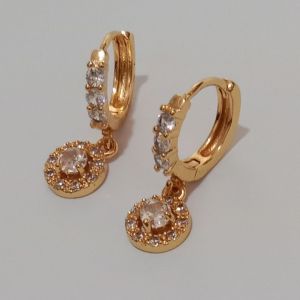 ANTING WANITA ANTI KARAT BERLIAN LAPIS EMAS PERHIASAN AKSESORIS FASHION