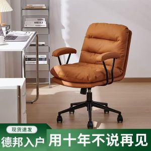 Comfortable Computer Chair Home Use Backrest Adjustable Height Office Desk Chair for Women Bedroom Study Writing Makeup