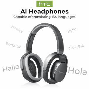 AI Translate Headphone HTC HP07 Original Sound Quality Wireless Bluetooth Earphones Sport Headset With Mic Low Latency