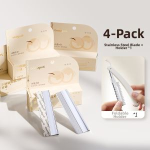 Goodgudi | Stainless Steel Eyebrow Razor Beauty Salon Professional