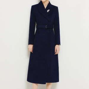 Property Building Sales Department Workwear Woolen Coat Female Teacher Formal Dress Hotel Front Desk Welcome Parka Ol Long below the Knee