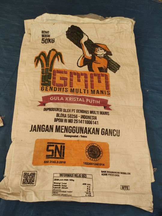KARUNG BEKAS BEKAS GULA PASIR BAGUS UKURAN 50 KG | Lazada Indonesia