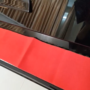 [HCM]Khăn phủ phím đàn Piano cơ của Nhật màu đỏ đậm mềm mịn 1m25 x 15cm