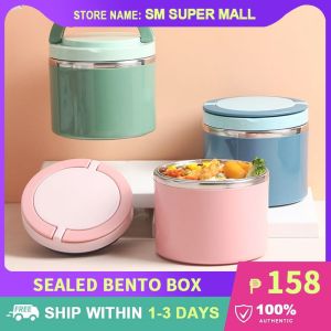 【Insulated Sealed】Stainless Steel Bento Box Soup Jar Heat Preservation Lunch Food Warm Container for School Picnic Camping Office Student