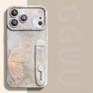 GGUU | Shockproof Silicone Case for iPhone Models Butterfly Design Blue