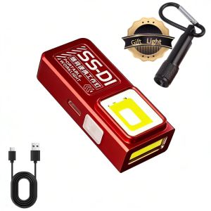 Mini Portable Rechargeable LED Torch Light Waterproof Outdoor Work Pocket Flashlight with Clip Magnet Compact LED Flashlight