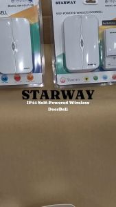 STARWAY Self Powered Wireless Doorbell Door Chime Without Battery IP44