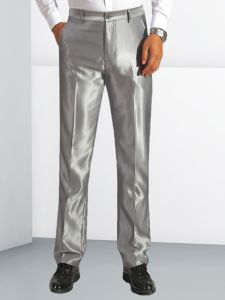 New 2024 Mens Smooth Shiny Casual Slacks Slim Fit Straight Leg Business Suit Pants Drapey Iron Free Long Trousers