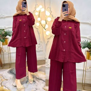 Oneset Crinkle Airflow Premium Kancing Aktif