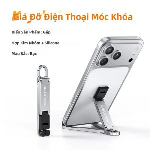 Giá Đỡ Điện Thoại Bằng Hợp Kim Nhôm CABLETIME Có Thể Gập Lại Móc Khóa Mini Di Động Dành Cho iPhone 17 Pro HUAWEI Samsung - Giá Đỡ Để Bàn Du Lịch