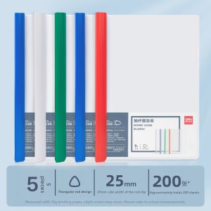 deli | Thick A4 Solid Transparent File Folder