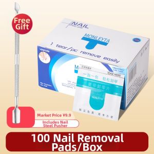 MONLEYTA | Nail Polish Remover Kit with Non-Damaging Cotton Pads for Nail Salon
