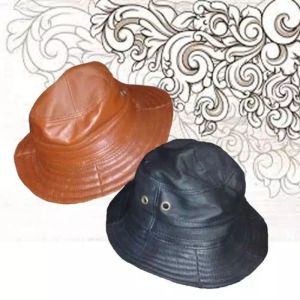 Topi Bucket Kulit sapi /Topi Rimba/outdoor