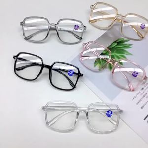 Korean Fashion Oversized glasses Anti-Blue light UV400 Protection Light Weight Men Women Designer Square Glasses Ocean Film Big Frame glasses Full Rim