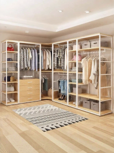 BEIJUBANG | Walk-in Open Metal Wardrobe