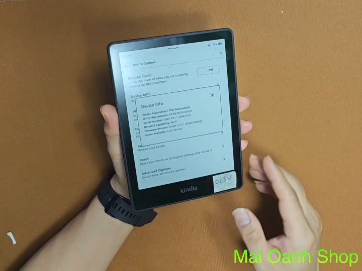 Máy Đọc Sách Điện Tử Kindle Paperwhite 5 6.8 Inch 8GB - Cài Sẵn Từ Điển, Tặng Kèm Ebook - Mã 02JV