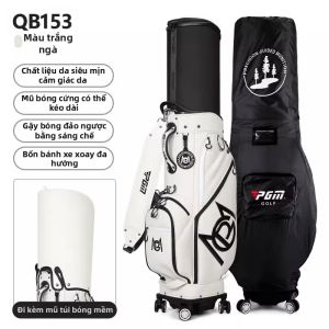 PGM | Túi Gậy Golf Vỏ Cứng Có 4 Bánh Xe Dễ Vận Chuyển Hàng Không Da Mềm