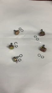 Circuitrocks Potentiometer Single Dual 3PIN 6PIN WH148 15mm - B1K B2K B5K B10K B20K B50K B100K 1K 2K 5K 10K 50K - Grippy Shaft with Pin-Point Legs for Breadboard or Panel - Linear Taper 10K Ohm Potentiometer