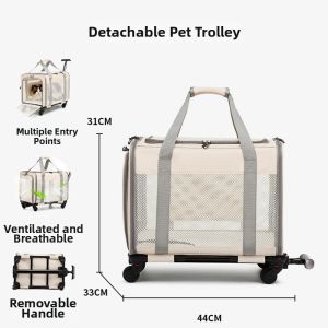 ZHUOLESHI | Portable Pet Carrier with Large Capacity Breathable and Foldable