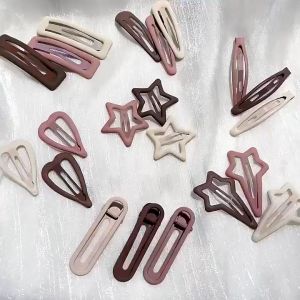 Tooyoo 3PCS Cute Hollow-out Hair Clip Female Summer Side Bangs Hairpin Broken Hair Star Love Hair Clip