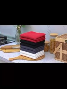 พร้อมส่ง ผ้าเช็ดจาน ผ้าเช็ดโต๊ะ ผ้าทำความสะอาดเอนกประสงค์ วาฟเฟิลคอตต้อน100% อุ้มน้ำดี