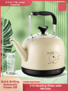 YANXING | 304 Stainless Steel Electric Whistling Water Kettle Large Capacity