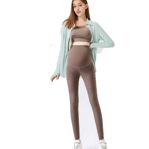 เสื้อคลุมโยคะสำหรับผู้หญิง แขนยาว ระบายอากาศได้ดี น้ำหนักเบา ใส่สบาย ชุดออกกำลังกาย ชุดกีฬา ชุดคลุมท้อง ชุดโยคะฤดูร้อน