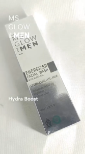 MS GLOW FOR MEN 3in1 Energizer Facial Wash Niacinamide Pria Anti Kusam Minyak Brightening 100ml XX393