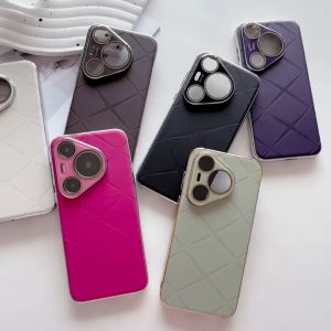 Case Huawei Pura 70 Ultra Silikon Motif Kulit Leather Soft Casing Handphone