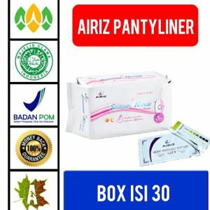 Airiz Sanitary Napkin (Day Use) Airiz Sanitary Napkin (Night Use) Airiz Panty Liner 1.Airiz Sanitary Napkin (Day Use) Kemasan : Box isi 10 2. Airiz Panty Liner Kemasan : Box isi 30 3. Airiz Sanitary Napkin (Night Use) Kemasan : Box isi 8 Tahukah And