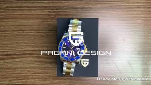 Pagani Design | 2026 Pagani Design Luxury Automatic Mens Watch Fashion AR Sapphire Diving Steel Mechanical Watch Business Mens Calendar Watch