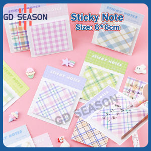 30 Sheets Creative Pastel Checkered Sticky Notes Grid Memo INS 30 Sheets Office School Supplies
