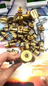Jantung Keran Air KUNINGAN- 1/2 Inch Valve hati keran air ceramic ceramik heart faucet spare part original brass sparepart ceramic disc