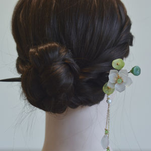 Modern Simple Wooden Lotus Flower Hairpin Womens Daily Hanfu Cheongsam Original Design Elegant Hair Accessory Bun Headwear