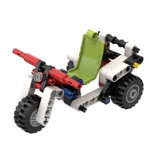 โมเดลรถบรรทุกเครื่องกล DIY โมเดลรถถ่ายเทน้ำมันและรถแข่ง MOC โมเดลรถเล็ก ชิ้นส่วนโมเดล เครื่องมือเล่นกับของเล่น