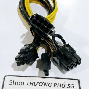 Cáp chia nguồn 8 Pin 1 ra 2 / 8 Pin ra 6 Pin (2 đầu 6 Pin) / Nối dài nguồn 8 Pin / Dài 20Cm