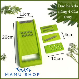 Dao bào rau củ đa năng bào sợi rau củ gọt vỏ loại lớn loại lớn với 4 miếng gắn Mamu shop M99