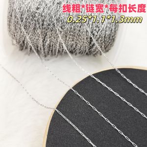Handmade DIY Expanding Chain 316 Stainless Steel Fine Chain Extended Bead Material Jewelry water Pearl Connecting Accessories