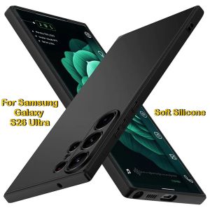 Ultra Thin Soft Liquid Silicone Case for Samsung Galaxy S26 S25 Edge S24 S23 Ultra S22 + S21 FE A57 A37 A27 A17 Shockproof Cover