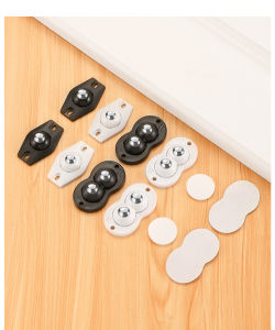 Universal  Pulley 360Degree 2Beads Rotation Self-Adhesive Swivel Caster Wheels For Home Dustbin Small Pot etc