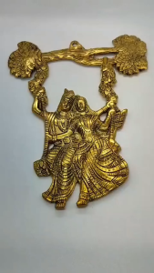 Wall hanging for home decor/Door Entrance Pooja Room Bell hangings for Diwali Home Decoration Pooja | Pack of 1 pc (Size: Length - 34cm | Width - 16cm)