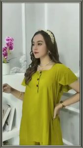 Setelan Bangkok Wanita Terbaru / One Set Cotton Premium Busui Frenly 7/8 / Setelan Wanita Murah
