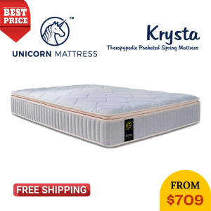 Unicorn 12 Inch Krysta Therapypedic Pocketed Spring Mattress