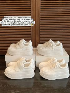 SHÉII | Giày Thể Thao Đế Dày Kiểu Cổ Điển Với Dây Dán 7cm