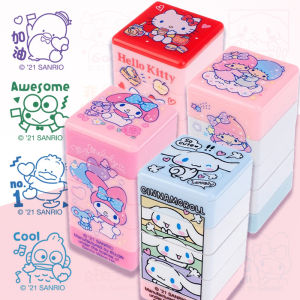 Kitty KUROMI Four-in-One Stamp Reward Children Cute Cartoon Learning Stamp Sanrio Brand Student Supplies Business Needs