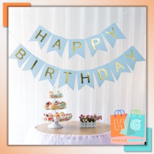 Harga Grosir - Banner Happy Birthday / Bendera Ulang Tahun / Dekorasi Ulang Tahun