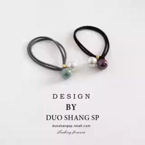 ยางรัดผมทรงหัวมุก Pearl Headband ยางยืดสูงทนทานสำหรับผู้หญิง 3 ชิ้น ยางรัดผมสไตล์เกาหลีสำหรับฤดูร้อน